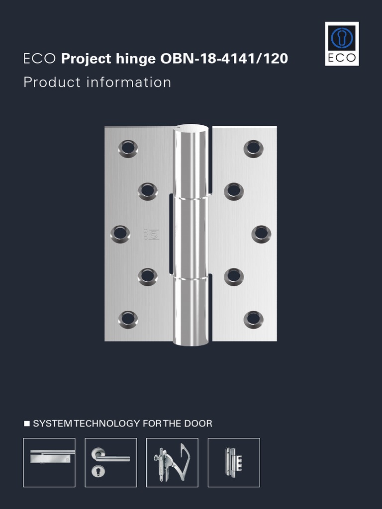 ECO Project Hinge OBN-18-4141/120 Product Information: System ...