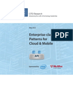 Enterprise-Class API Patterns For Cloud & Mobile: CITO Research