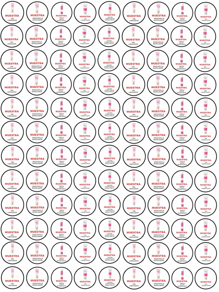 Etiquetas de Productos Mary Kay | PDF