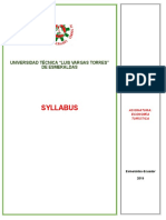 Syllabus Teoría Del Desarrollo I