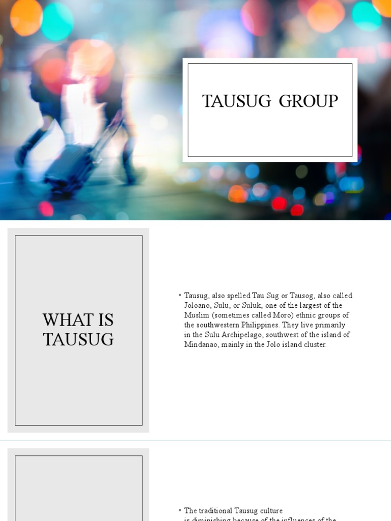Tausug Ethnic Group