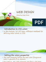 Web Design: Cascading Style Sheet