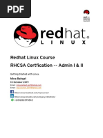 Redhat Linux Course RHCSA Certfication - Admin I & II: Mina Bahgat