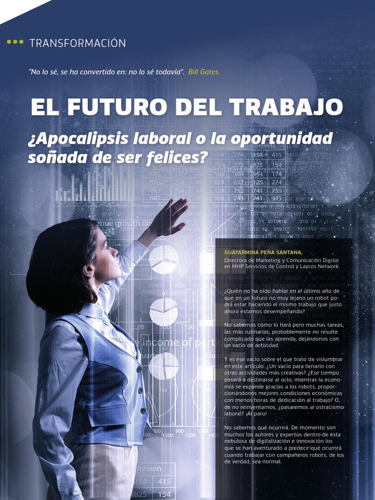 El Futuro del Trabajo y la Robótica | PDF | Robot | Robótica