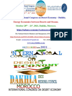 Energy Economics Between Deserts and Oceans.: The Third International Congress On Desert Economy - Dakhla