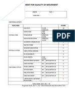 Assesssment For Quality of Movement - Sifa