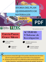 La Historia Del Plan de Requerimiento de Materiales (MRP)