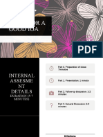 7 steps for a good internal assessment (IOA) presentation