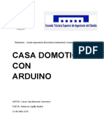 Sanclemente - Diseño de Casa Domótica Controlada Por Arduino