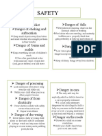 Safety: Safety Checklist Danger of Choking and Suftocation Danger of Falls