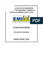 Plan de Estudios - Taller de Finanzas