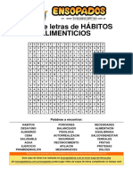 Sopa de Letras de Hábitos Alimenticios