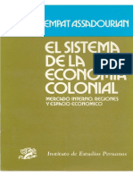 Sempat Assadurian, Carlos. "La Organización Económica Espacial Del Sistema