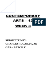 Contemporary Arts Week 3