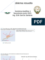 Mecanica Analitica 1 Problema Primer Parcial