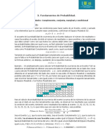 Fundamentos de Probabilidad 3.3. Otras Probabilidades Conjunta, Marginal y Condicional