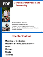 Chapter 5: Consumer Motivation and Personality: Shah Alam Kabir Pramanik