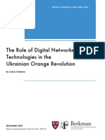 The Role of Digital Networked Technologies in The Ukrainian Orange Revolution