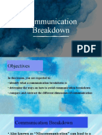 Communication Breakdown (M3-OL1)