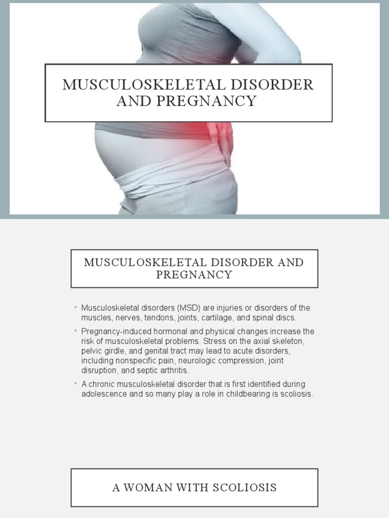 Musculoskeletal Disorders in Pregnancy | PDF | Scoliosis | Human ...