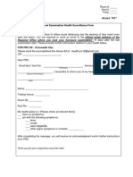 Post Examination Health Surveillance Form (Annex A3) - Koronadal