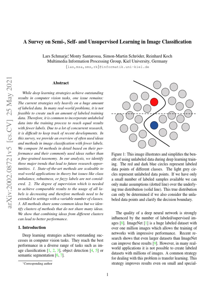 A Survey On Semi-, Self - and Unsupervised Learning For Image ...