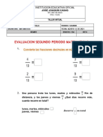 Evaluacion Matematicas 6