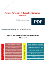 Peranan Pertanian Didalam Pembangunan Ekonomi