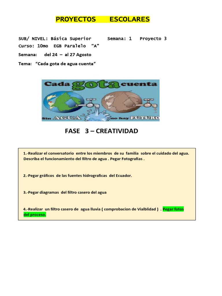 Fase 3 Proyecto Escolar Proyecto 3 Semana 1 | PDF