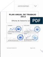 Plan Anual de Trabajo 2013 de la Oficina de Asesoría Jurídica