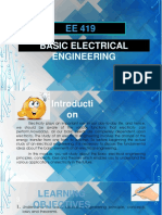 EE419 Introduction to Basic Electrical Engineering