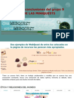 Reflexiones y Conclusiones Del Grupo 9 Miniquests de Las Miniquests 1