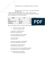 Basic English Sentence Patterns Guide | PDF | Subject (Grammar ...