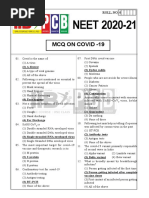 NEET MCQs ON COVID - 19