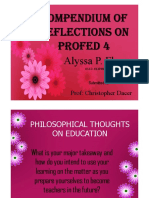 Compendium of Reflections On PROFED 4