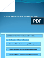 PPt Kedudukan Dan Fungsi Bahasa Indonesia