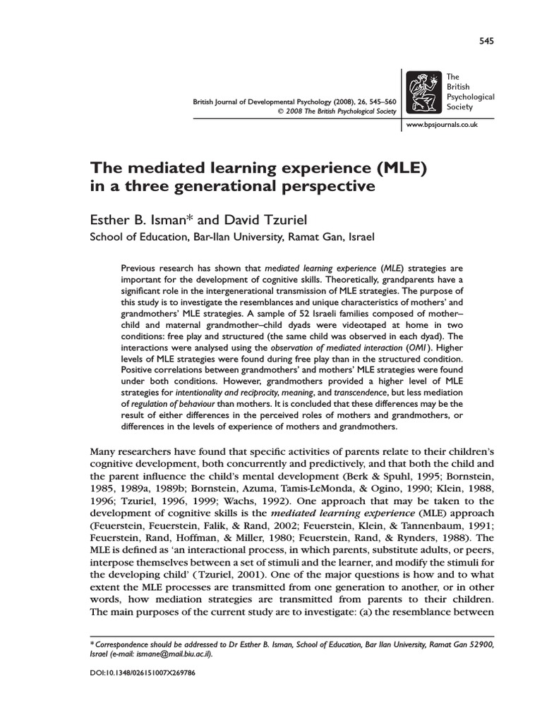 Grandparents' Role in Cognitive Growth | PDF | Grandparent ...