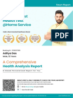 Comprehensive health analysis and personalized report