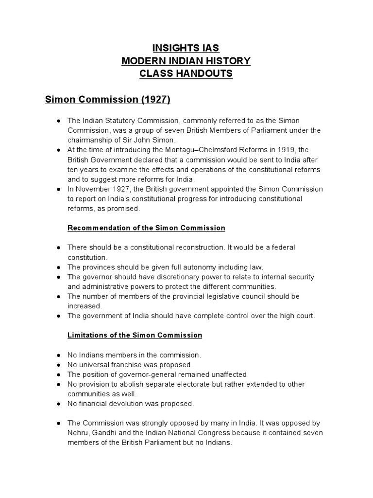 Modern Indian History Facts PDF Politics Of India IndiaUnited