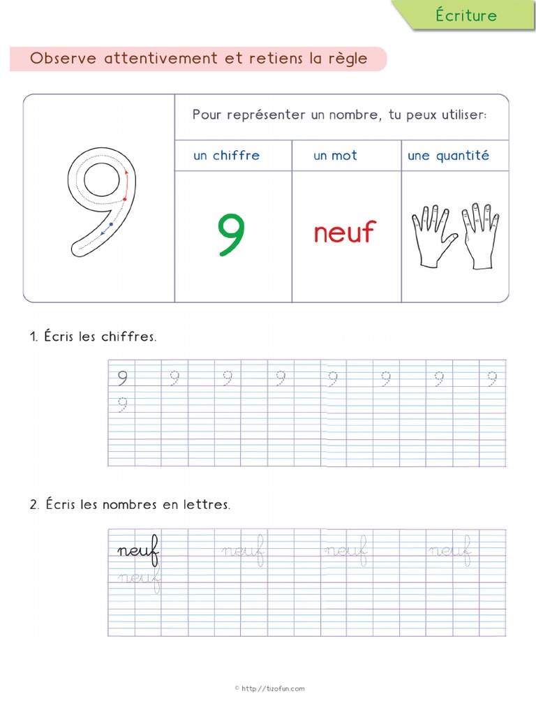 écrire Les Chiffres En Lettres Cp à Imprimer 9 Ecrire Les Nombres en Lettres Chiffres CP Ce1 Neuf | PDF