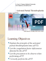 Activated Partial Thromboplastin Time (aPTT) : Activity #10