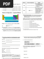 Electron Configuration - Longhand Method