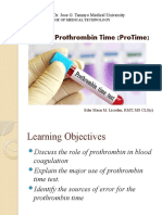 Prothrombin Time (Protime) : Activity #9