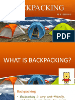 PE 3 Lesson 3 Backpacking