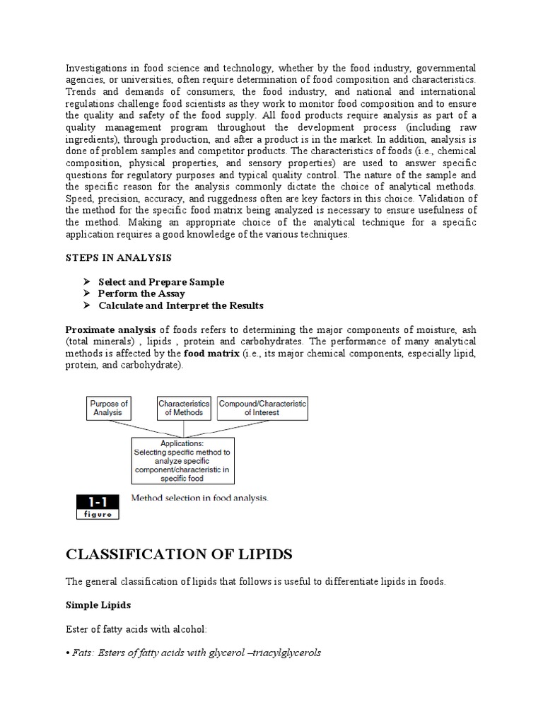 Lipid Analysis Methods in Food Science | PDF | Fat | Lipid
