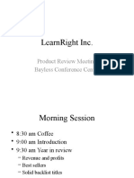 Learnright Inc.: Product Review Meeting Bayless Conference Center