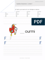 6 Fiche Maternelle Gs Feuille D Ecriture Alphabet Lettre F