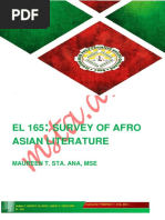 Survey of Afro Asia Lit Module 1 (2021-2022)
