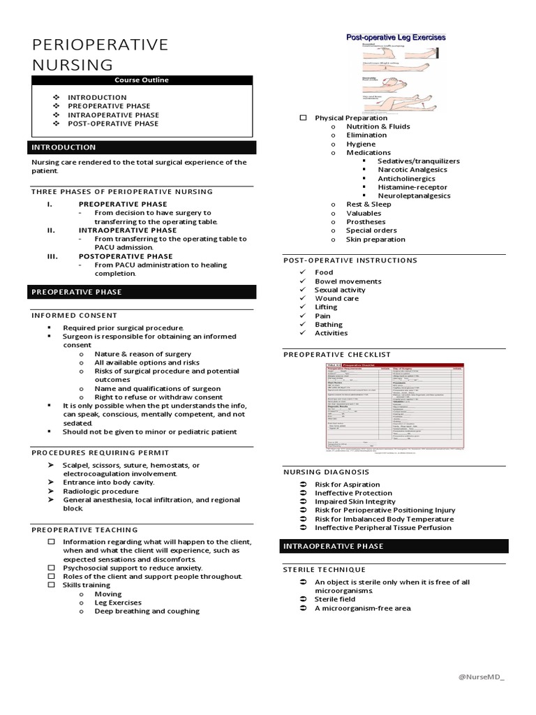 03 Perioperative Nursing | Download Free PDF | Surgery | Perioperative