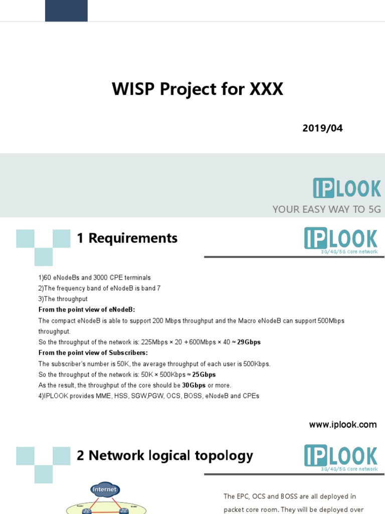 WISP 5G Project Overview | PDF | Communications Protocols | Service ...